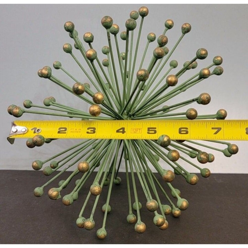 Sputnik Atomic Design Metal Table Sculpture Object Approx 8" Wide - Picture 3 of 4